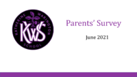 Parents’ Survey – Summer 2021