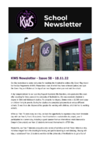 KWS Newsletter – Issue 58 – 18.11.22