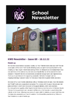 KWS Newsletter – Issue 60 – 16.12.22