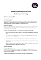 Whole School Food Policy – January 2023