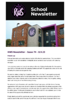 KWS Newsletter – Issue 74 – 8.9.23