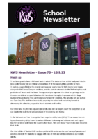 KWS Newsletter – Issue 75 – 15.9.23