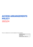 Access Arrangements Policy