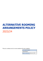 Alternative Rooming Arrangements Policy (Exams)