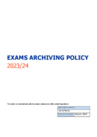 Exams Archiving Policy