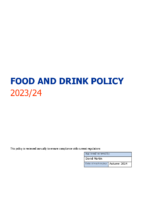 Food and Drink Policy (Exams)
