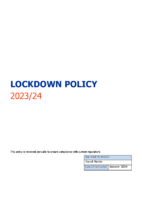 Lockdown Policy (Exams)
