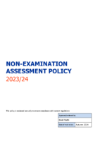 Non-examination Assessment Policy