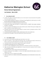 Home School Agreement – March 2024