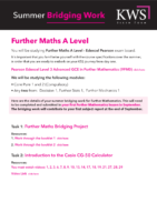 Maths Further SBW