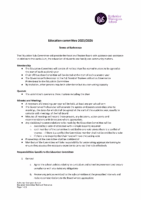 Education Committee Terms of Reference 2025-26