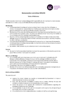 Remuneration Committee Terms of Reference 2025-26