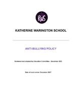 Anti-Bullying Policy – December 2025