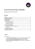 Pupil Premium Policy – December 2025