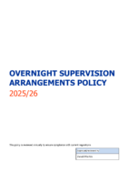 Overnight Supervision Arrangements