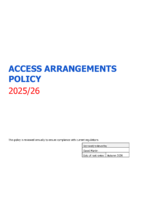 Access Arrangements