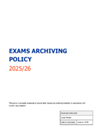 Exams Archiving