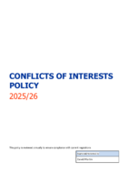Conflicts of Interest
