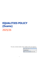 Equalities