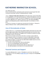 Chromebooks – Supporting Use at Home