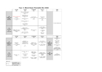 Year 11 mocks NOV 2026